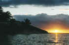 Sunset at Mangue Seco, from a kayak 
