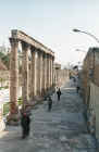 Colonnade of the forum of ancient, Roman Amman