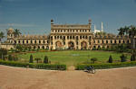 This is the view from inside the Bara Imambara complex