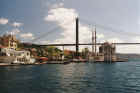 This is the first of the two suspension bridges across the Bosphorus